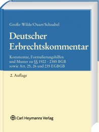 Abbildung Buch: Deutscher Erbrechtskommentar, 2. Auflage